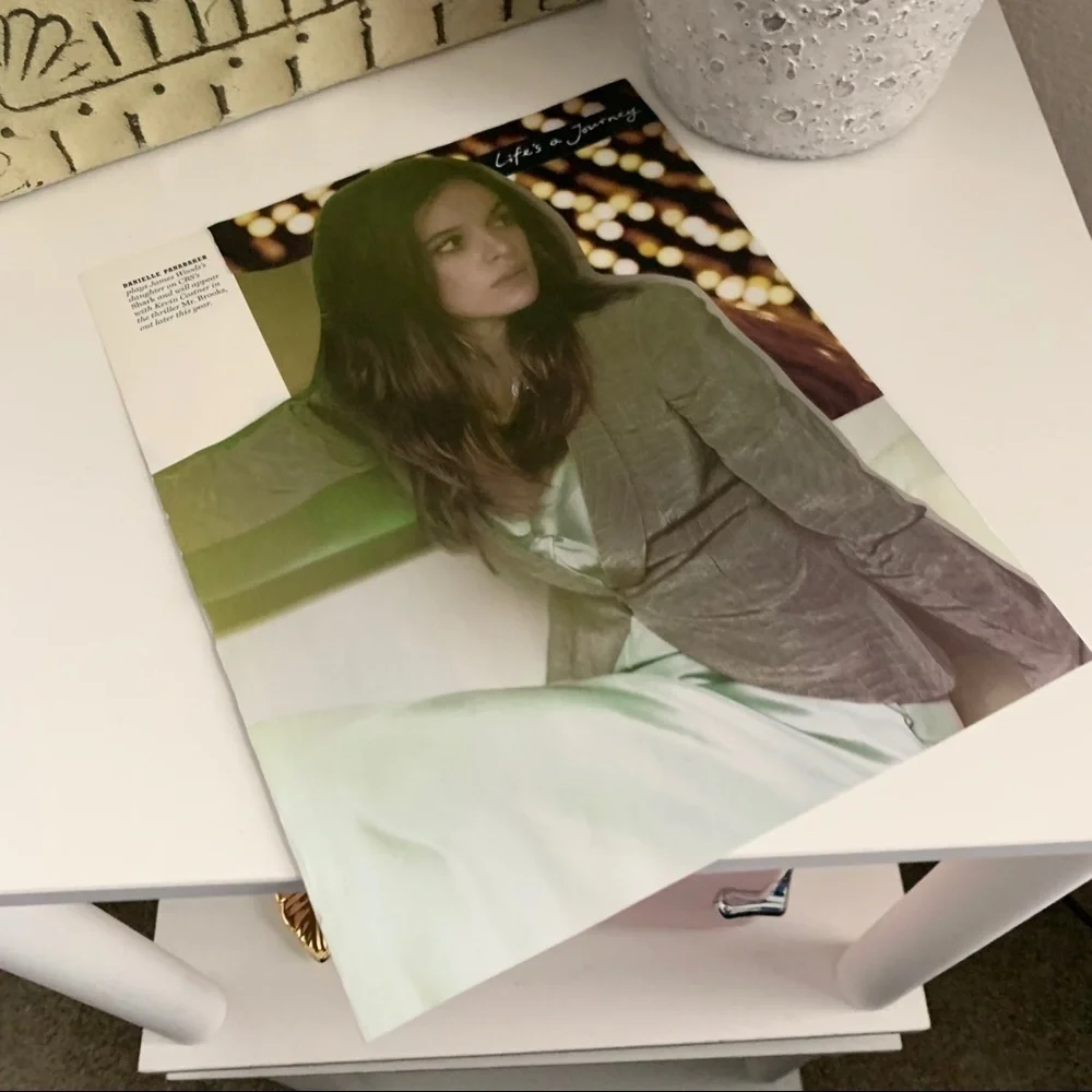 Danielle Panabaker Editorial Collage Wall Art Life’s a Journey Magazine Print